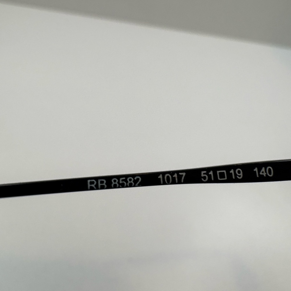 FRAMES ONLY- RAYBAN RB8582 1017 51•19•140 Titanium RayBan‎ Eyeglasses Frames - Picture 7 of 16